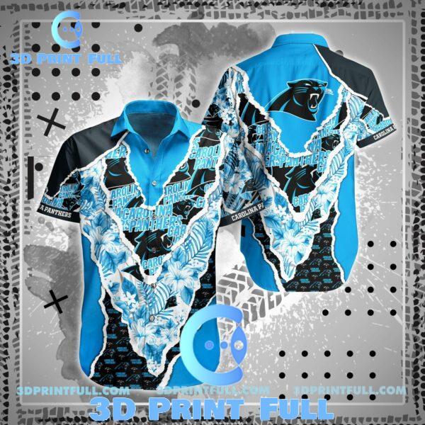 Buy NFL Carolina Panthers Hawaiian Shirt Top Trending Summer