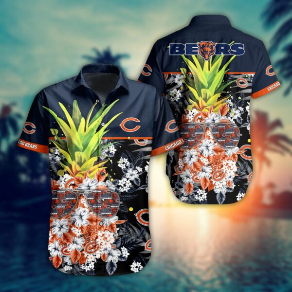 Buy NFL Chicago Bears Hawaiian Shirt Pineapple New Trending