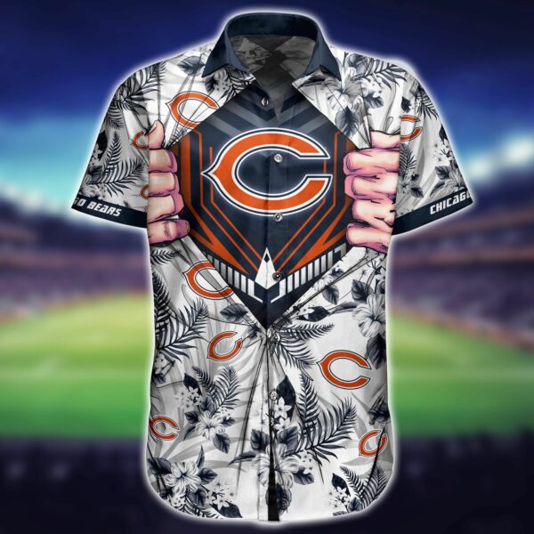 Buy NFL Chicago Bears Hawaiian Shirt Short 3