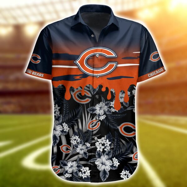 Buy NFL Chicago Bears Hawaiian Shirt Short 4