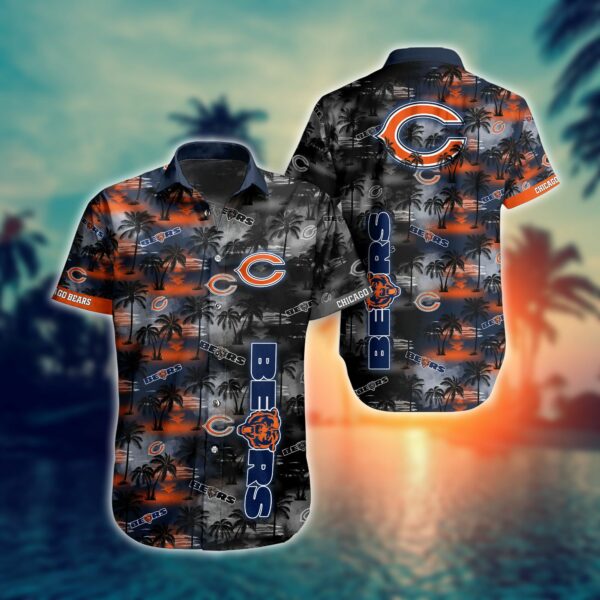 Buy NFL Chicago Bears Hawaiian Shirt Short For Fans 2