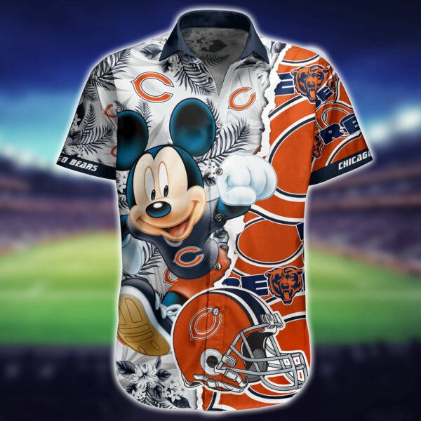 Buy NFL Chicago Bears Hawaiian Shirt Short Mickey 3D