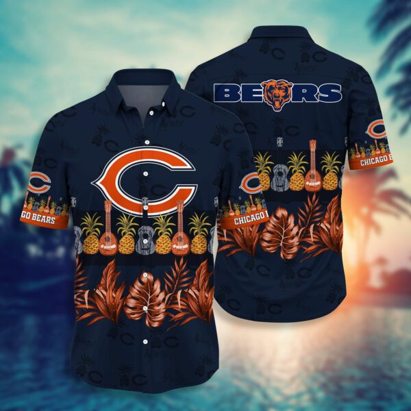 Buy NFL Chicago Bears Hawaiian Shirt Short Style Hot Trending Summer