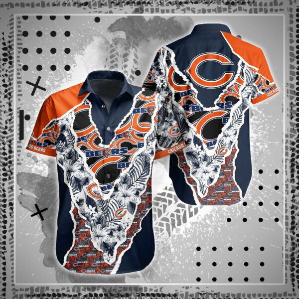 Buy NFL Chicago Bears Hawaiian Shirt Trending Summer