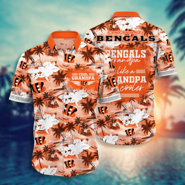 Buy NFL Cincinnati Bengals Hawaiian Shirt For Grandparent