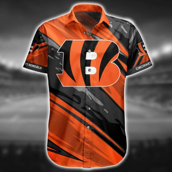 Buy NFL Cincinnati Bengals Hawaiian Shirt Short For Fans 10