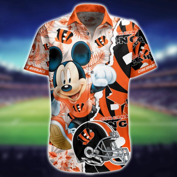 Buy NFL Cincinnati Bengals Hawaiian Shirt Short For Fans