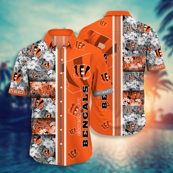 Buy NFL Cincinnati Bengals Hawaiian Shirt Short Style Hot Trending 04