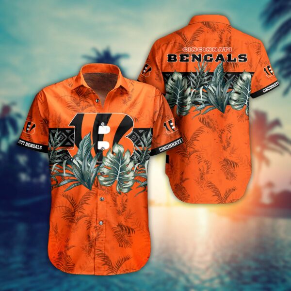 Buy NFL Cincinnati Bengals Hawaiian Shirt Short Style Hot Trending Summer