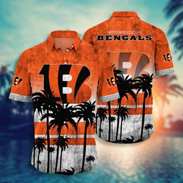 Buy NFL Cincinnati Bengals Hawaiian Shirt Short Style Hot Trending Summer