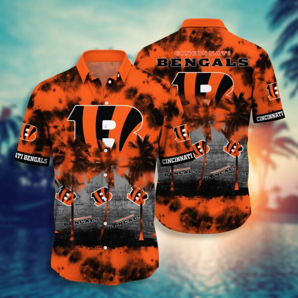 Buy NFL Cincinnati Bengals Hawaiian Shirt Short Style Hot Trending