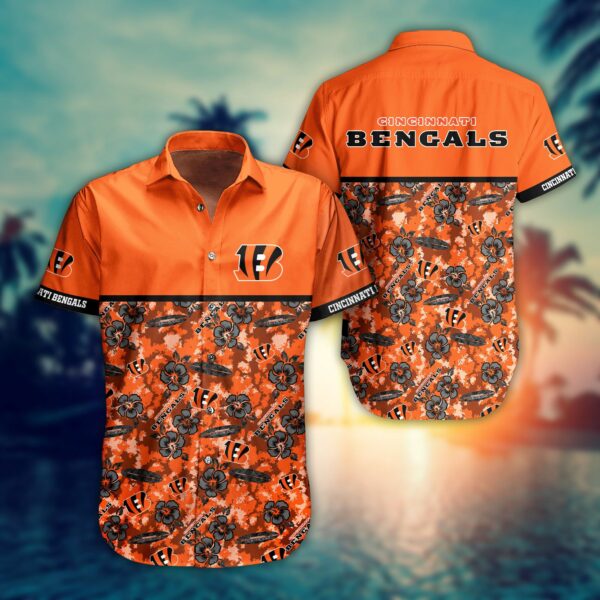 Buy NFL Cincinnati Bengals Hawaiian Shirt Style Trending Summer