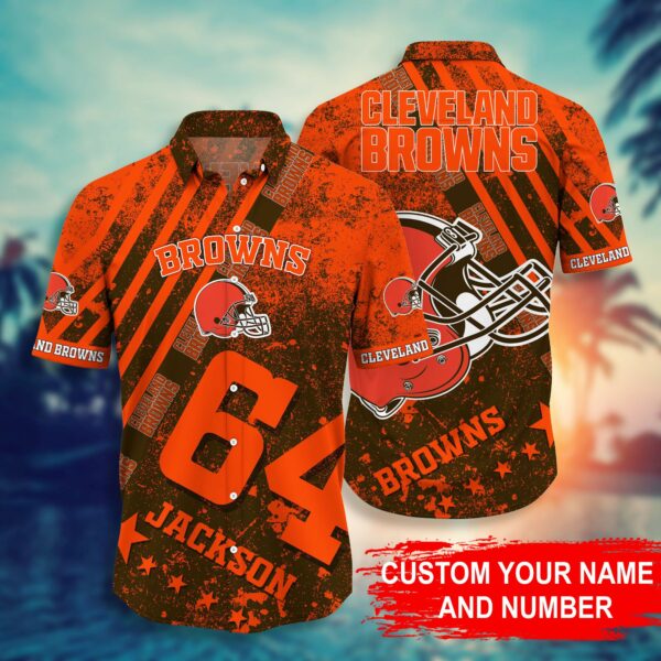 Buy NFL Cleveland Browns Hawaiian Shirt Personalized Style Hot Trending