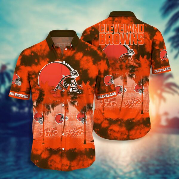 Buy NFL Cleveland Browns Hawaiian Shirt Short Style Hot Trending 02