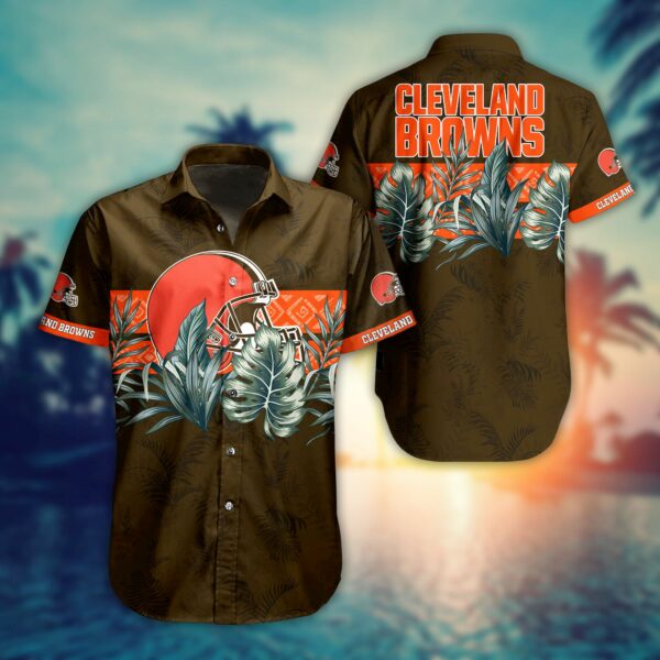 Buy NFL Cleveland Browns Hawaiian Shirt Short Style Hot Trending Summer