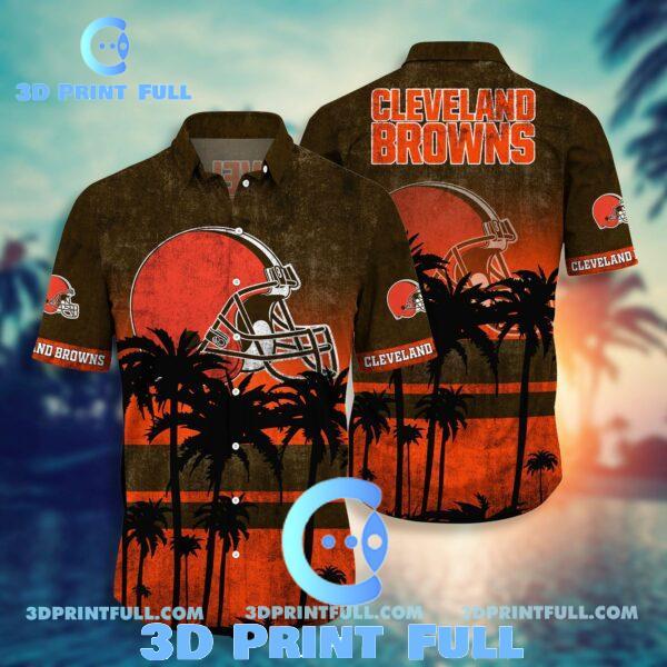 Buy NFL Cleveland Browns Hawaiian Shirt Short Style Hot Trending Summer