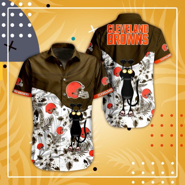 Buy NFL Cleveland Browns Hawaiian Shirt Short Summer 04