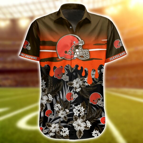 Buy NFL Cleveland Browns Hawaiian Shirt Short Summer Trending 02