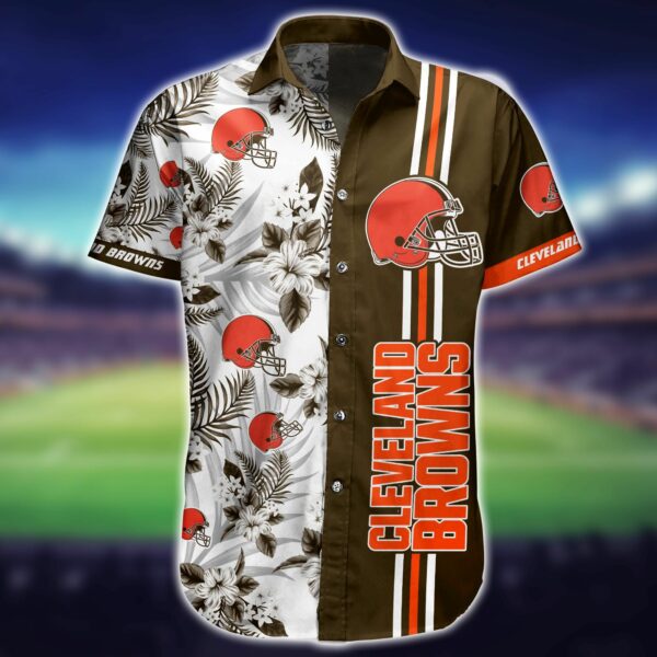 Buy NFL Cleveland Browns Hawaiian Shirt Shorts Summer