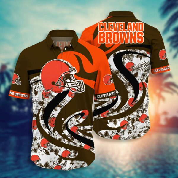 Buy NFL Cleveland Browns Hawaiian Shirt Style Hot Trending 01