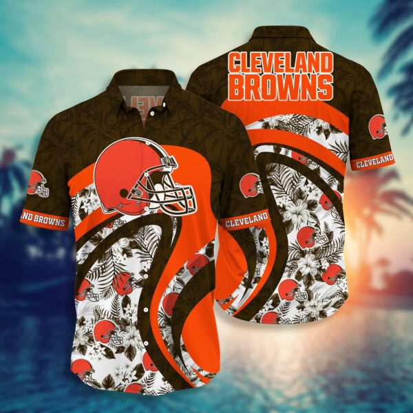 Buy NFL Cleveland Browns Hawaiian Shirt Style Hot Trending