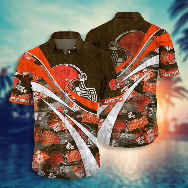 Buy NFL Cleveland Browns Hawaiian Shirt Style Trending