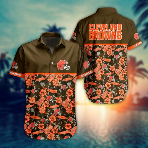 Buy NFL Cleveland Browns Hawaiian Shirt Trending Style Summer