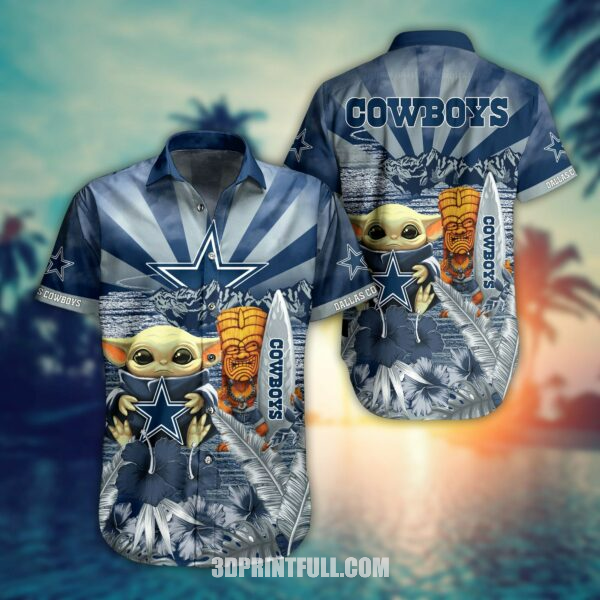 Buy NFL Dallas Cowboys Hawaiian Shirt Baby Yoda Style Summer