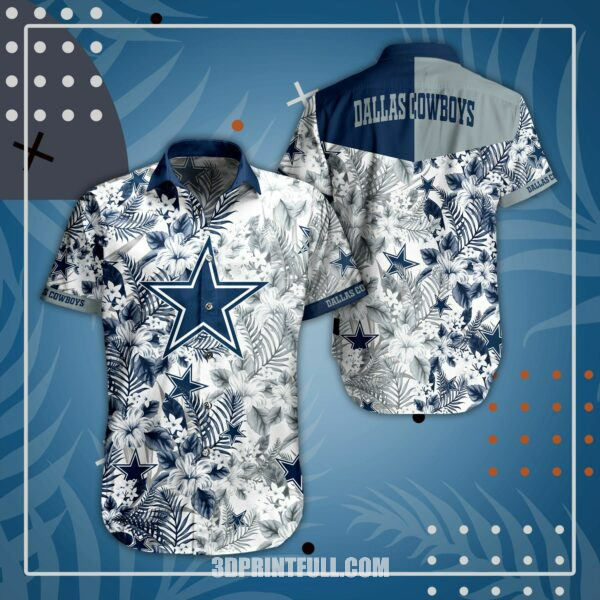 Buy NFL Dallas Cowboys Hawaiian Shirt Short For Fans 4