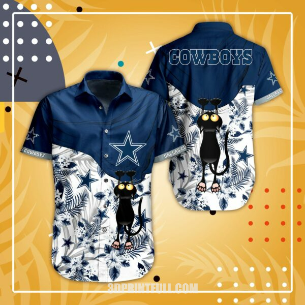 Buy NFL Dallas Cowboys Hawaiian Shirt Short For Fans 7