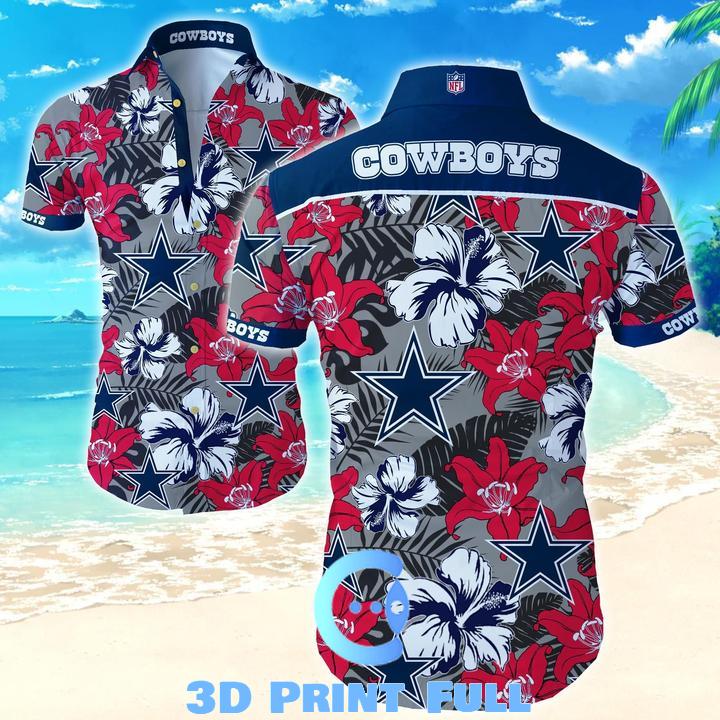 Buy NFL Dallas Cowboys Logo Hawaiian Shirt N03 - HomeFavo