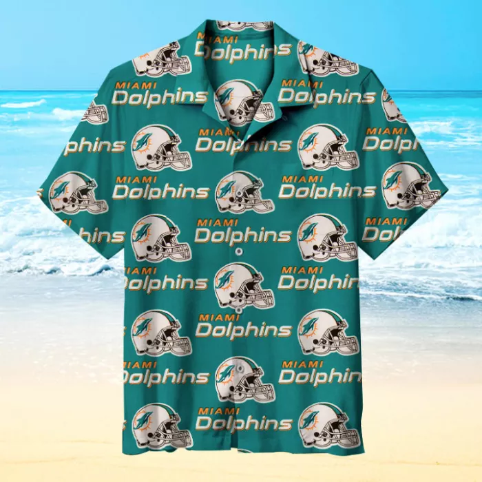 Buy NFL Miami Dolphin Logo Hawaiian Shirt