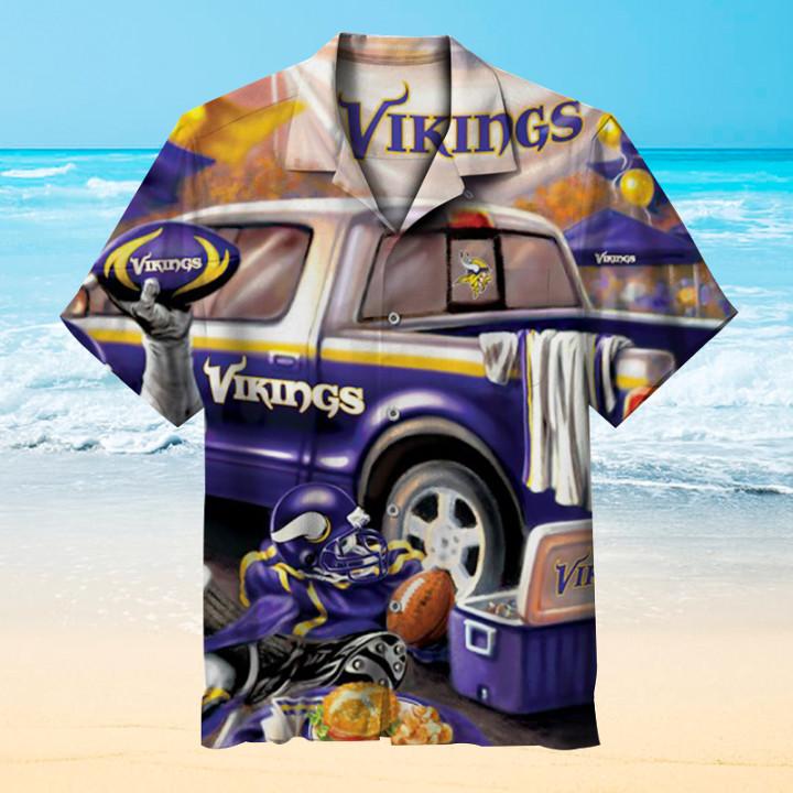 Buy NFL Minnesota Vikings retro Hawaiian shirts