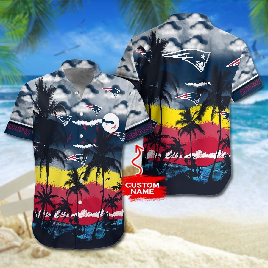 Buy NFL New England Patriots Hawaiian Shirt And Shorts - Premium Hawaiian Shirts