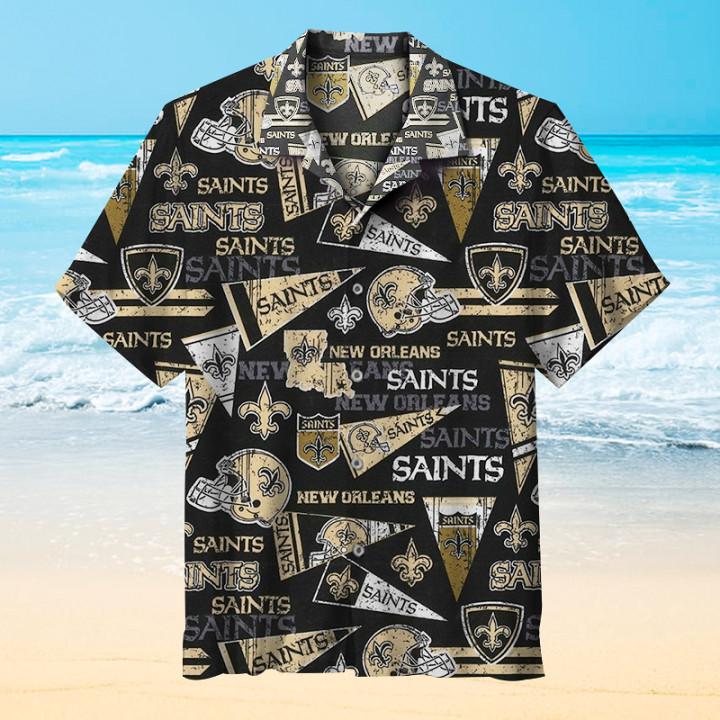 Buy NFL New Orleans Saints Casual Hawaiian Shirt Short Sleeve