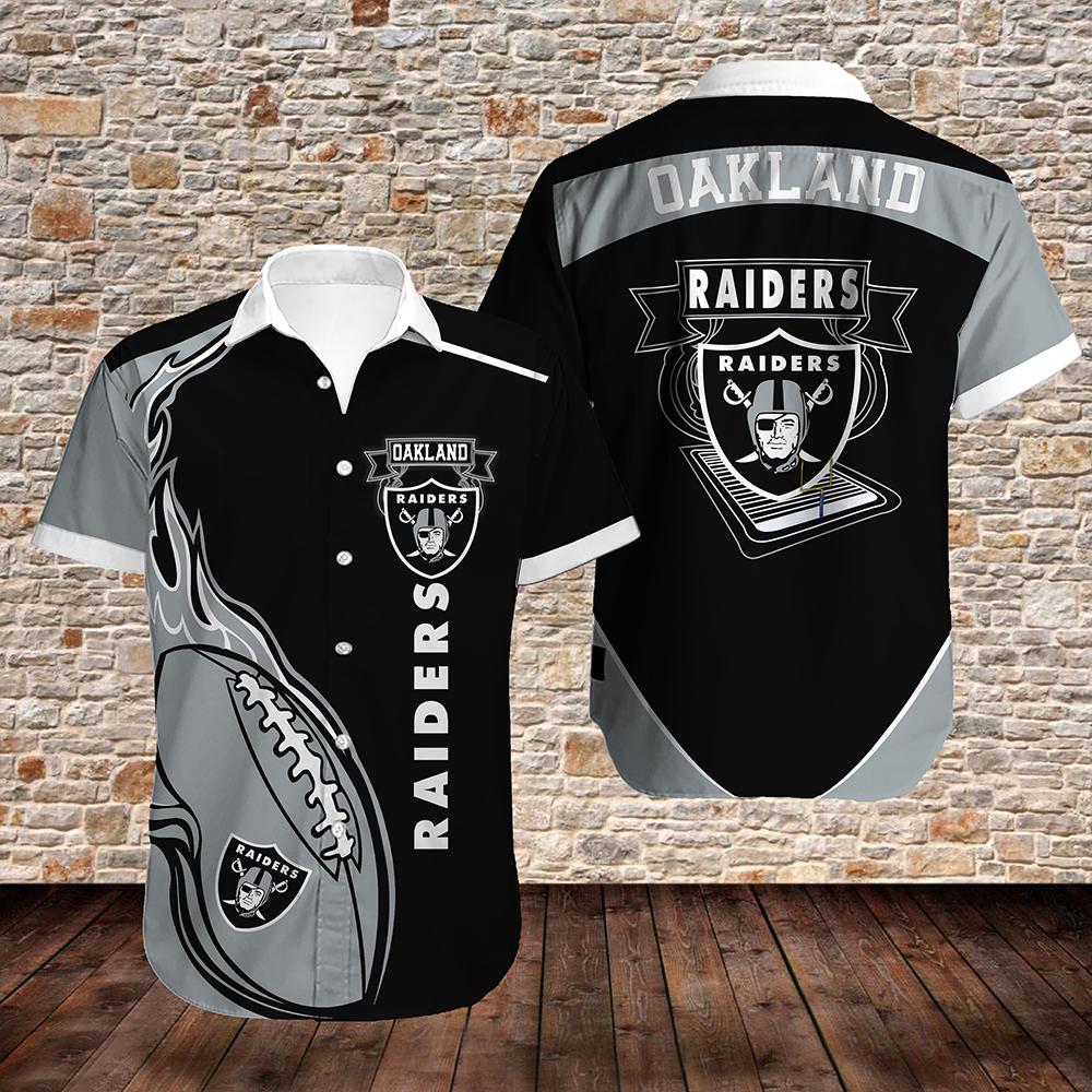 Buy Oakland Raiders Limited Edition Hawaiian Shirt Model 3