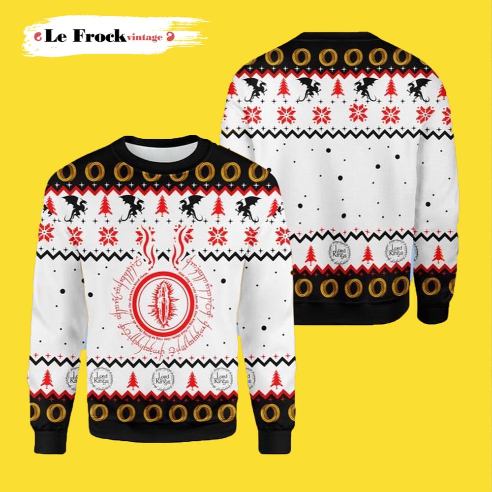 Buy One Ring Lord Of The Rings Ugly Christmas Sweater - Travis Scott ...