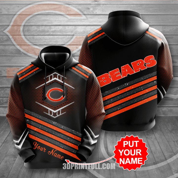 Buy Personalized Chicago Bears CB 3D Hoodie Trending - HomeFavo