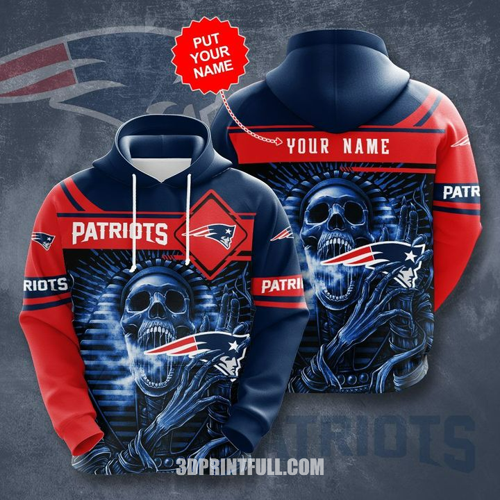 Buy Personalized New England Patriots NEP Logo 3D Hoodie - HomeFavo