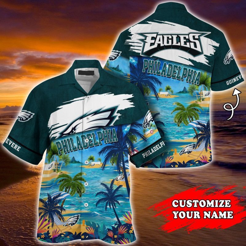 Buy Philadelphia Eagles NFL Customized Summer Hawaiian Shirt