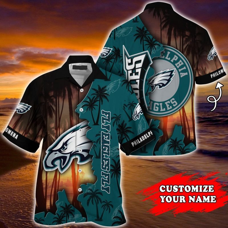 Buy Philadelphia Eagles NFL Customized Summer Hawaiian Shirt