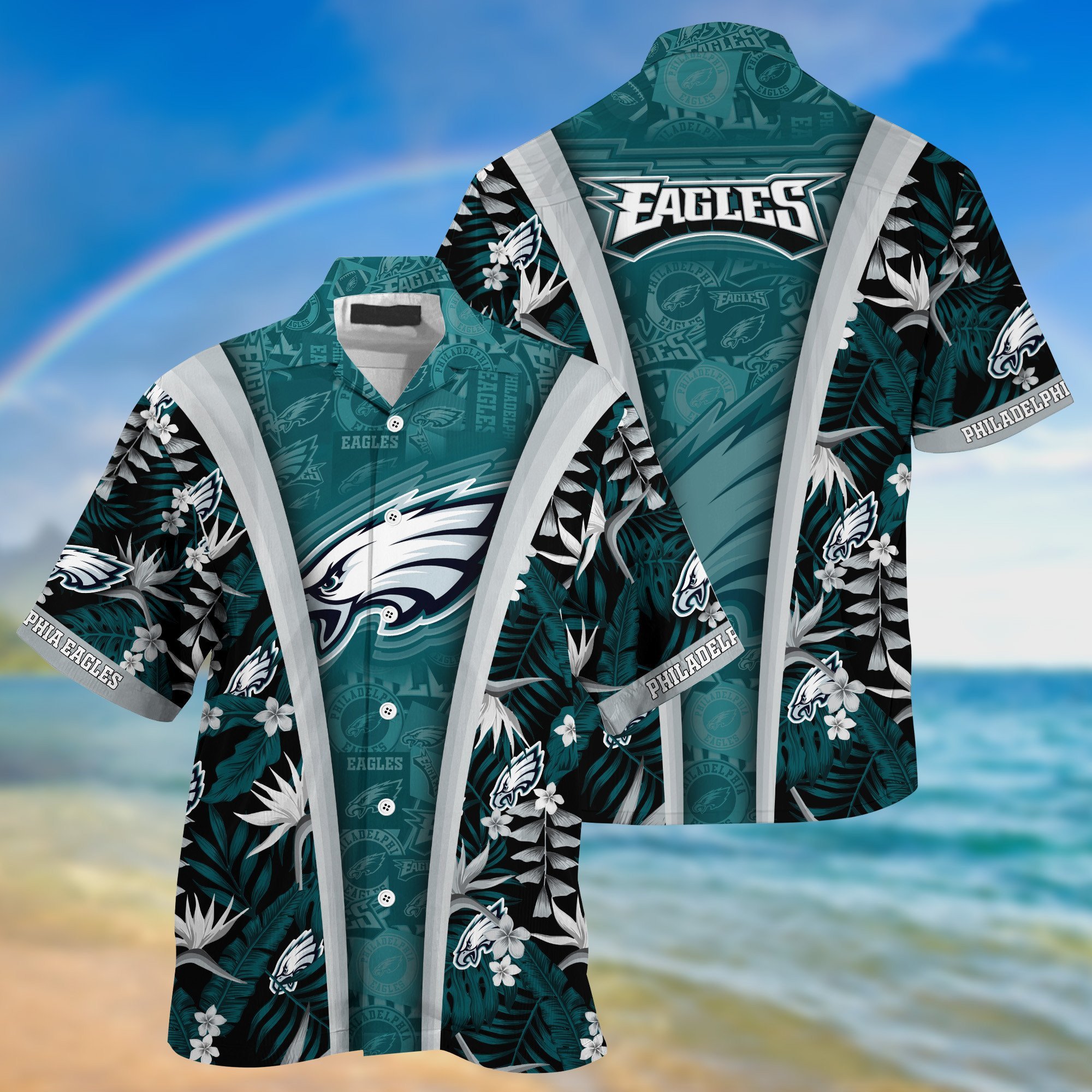 Buy Philadelphia Eagles NFL Summer Hawaiian Shirt And Shorts