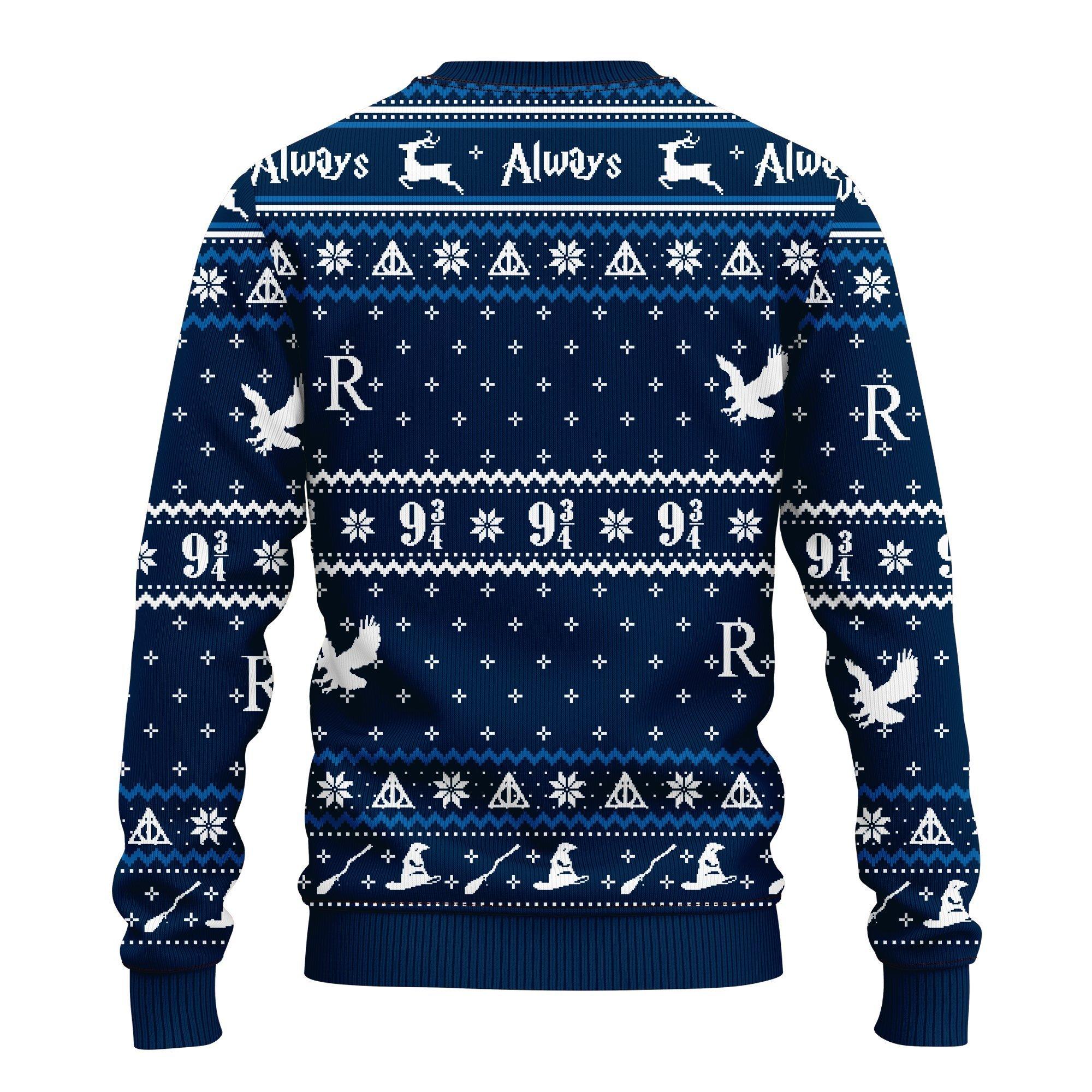 Buy Ravenclaw Harry Potter Team Ugly Christmas Sweater 64 - HomeFavo