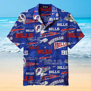 Buy Retro Buffalo Bills Baseball Hawaiian Shirt 3D All Over Print Model 11