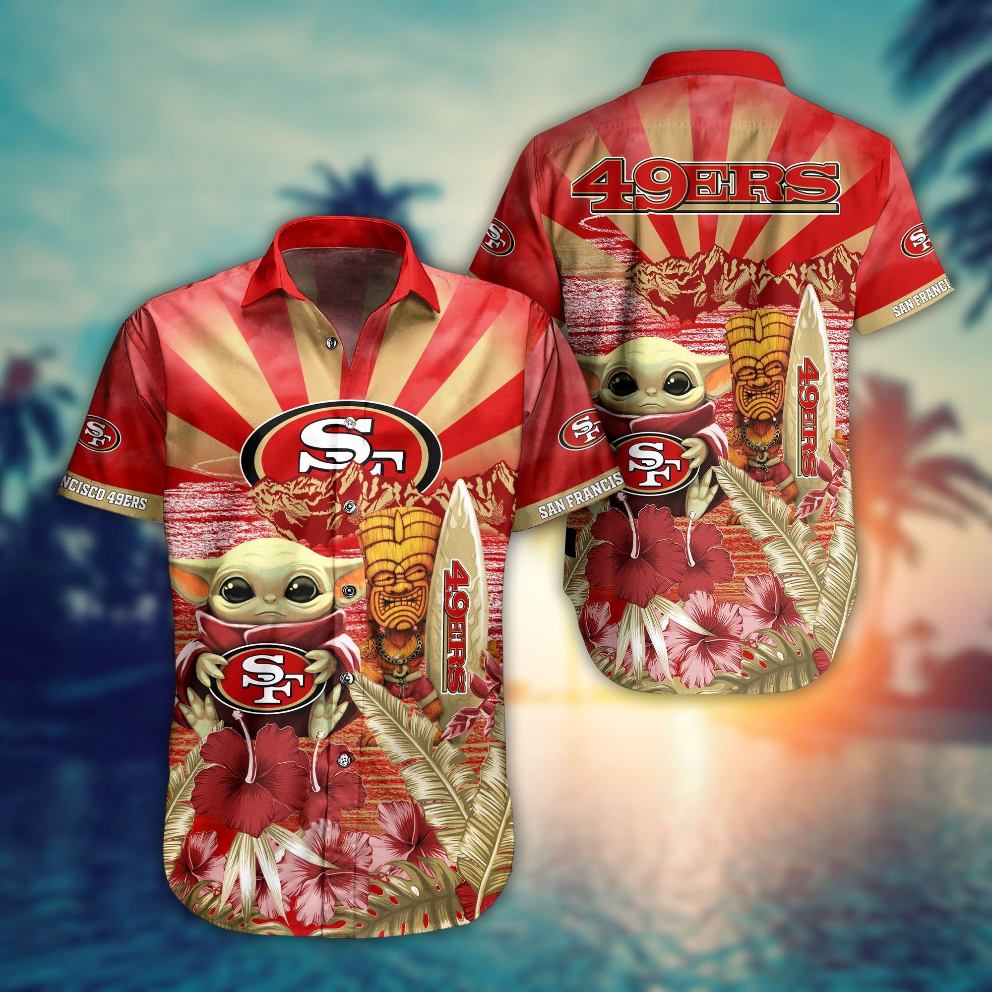 Buy San Francisco 49ers NFL Baby Yoda Hawaiian 2022