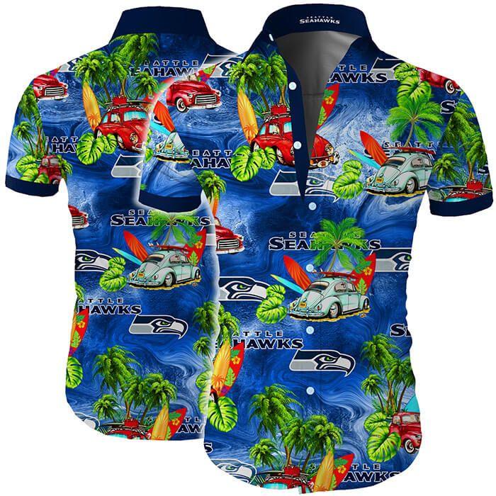 Buy Seattle Seahawks Hawaiian Shirt For Big Fans