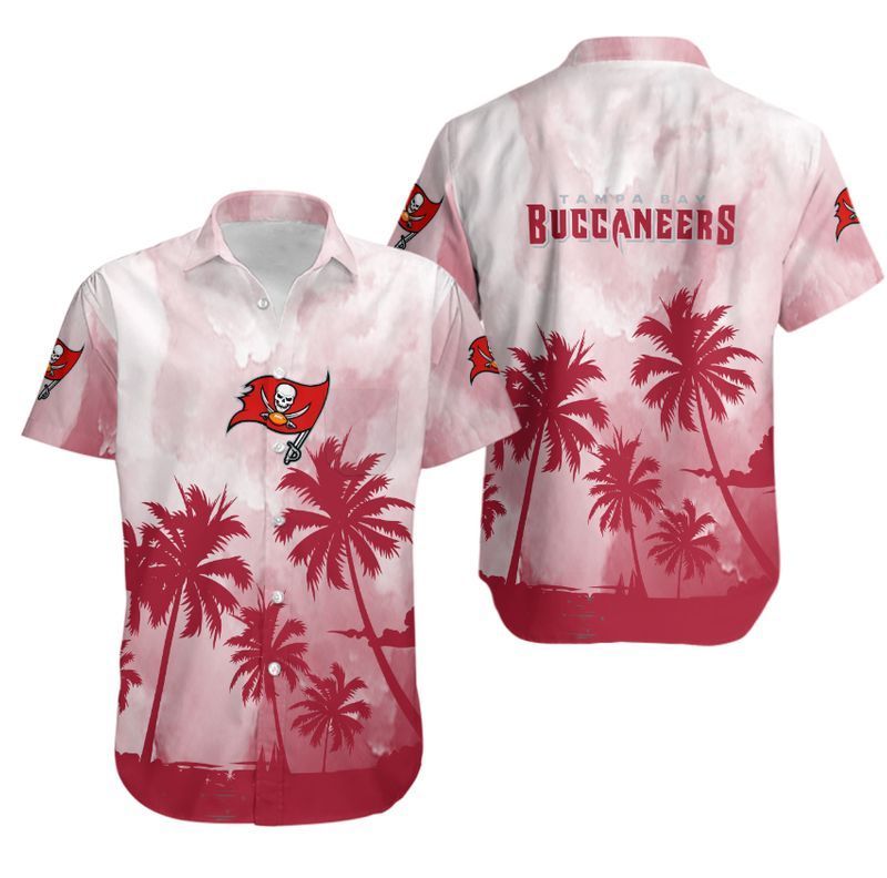 Buy Tampa Bay Buccaneers Coconut Trees NFL Gift For Fan Hawaiian Graphic P