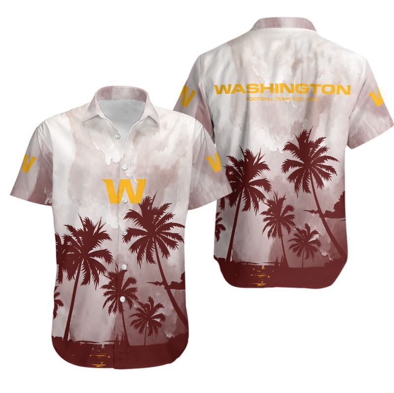 Buy Washington Football Team Coconut Trees NFL Gift For Fan Hawaiian