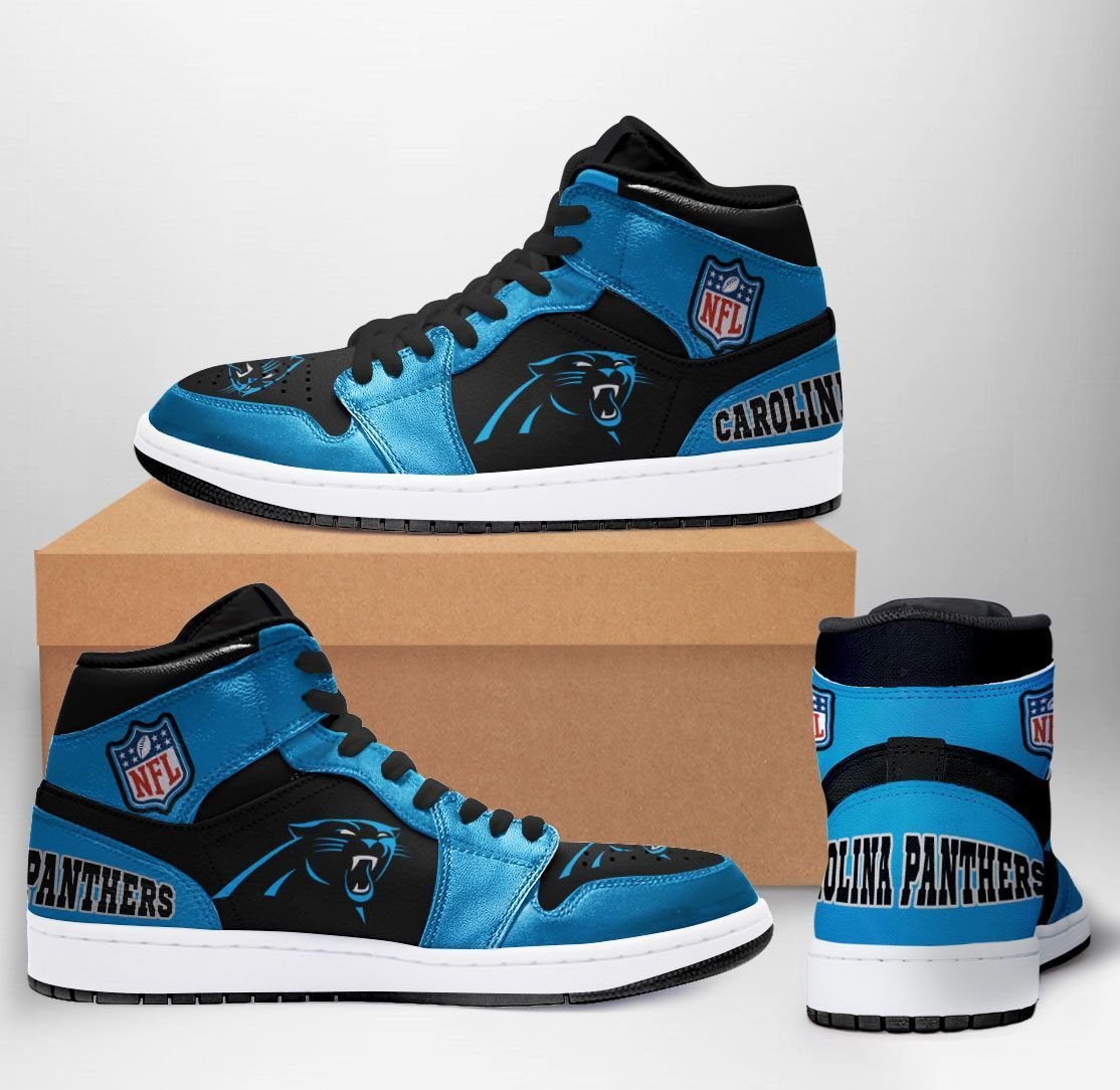 Carolina Panthers NFL Team Sneakers Gift For Fans High Top JD1 Sneaker ...