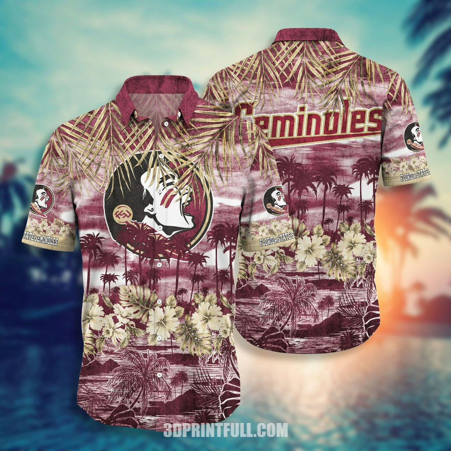 Florida State Seminoles 3D Hawaiian Shirt Beach - HomeFavo